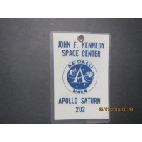 Apollo Saturn 202 Badge #298 & Dr. Debus Invitation