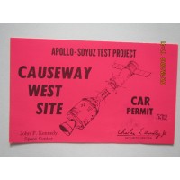 Apollo-Soyuz Test Project Car Permit